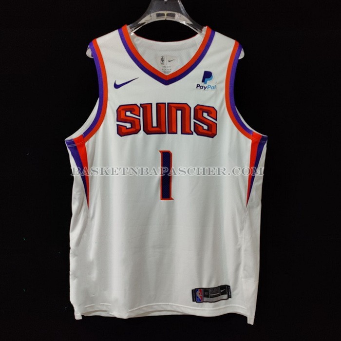Maillot Phoenix Suns Devin Booker NO 1 Association Authentique 2021 Blanc